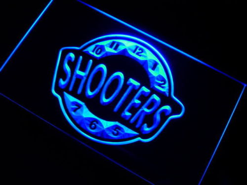 Shooter Happy Hour Bar Beer Neon Light Sign